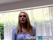 PropertySex - Gorgeous real estate agent tricked into fucking homemade sex video
