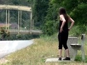 Outdoor pissing compilation with sexy girls