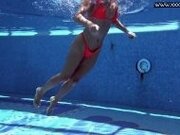 "Mary Kalisy Russian babe in the swimming pool"