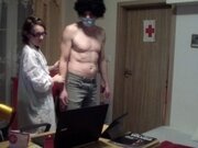 'Dr. Kabayeva exams and fucks her submissive patient again - rough exam'