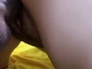 'Hot 18yo big ass latina fucking hard with her Creamy pussy in Doggy style - Hairy ass and Pussy'