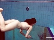 'Underwater hottest girl ever Martina stripping nude'