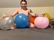 Emily Farting And Popping Balloons!