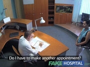 'FakeHospital Patient overhears doctor fucking nurse then fucks him too'