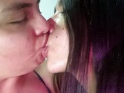 Deep Kisses with Lesbian Tongue
