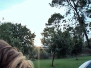 German milf stepmother with her husband daughter in lesbian sex scenes in the garden. Amateur sex