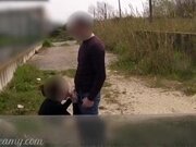 'Teacher asks her student to fuck outdoors on car hood - Risky Public Sex - MissCreamy'