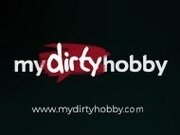 "MyDirtyHobby - Horny teen with red lipstick gives a glorious blowjob POV"