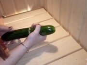 'Hot Housewife Passionate Masturbate Cucumber - Squirt'