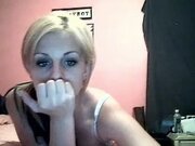 Webcam stripping and masturbating