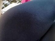 'A great hot wet orgasm inside yoga pants in a public outdoor garden'