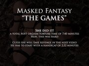 'Masked Fantasy Game Part No.1 - she got a 7.40 minutes post orgasm torture with electric toothbrush'