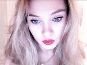 Blonde Hot Teen StripTease On webcam