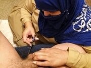 'Pakistani Milf cleans lovers white cock and swallows load'