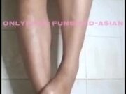 'Slutty Asian Filipina Squirts and Anal Dildo Fucking Then Pee On Herself'