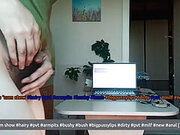 Webcam live show - hairy bushy pussy